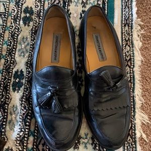 Johnston & Murphy black leather shoes 10